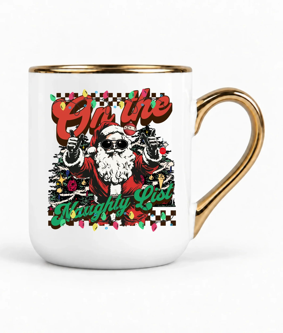 Kubek elegant świąteczny - On the Naughty List BN50