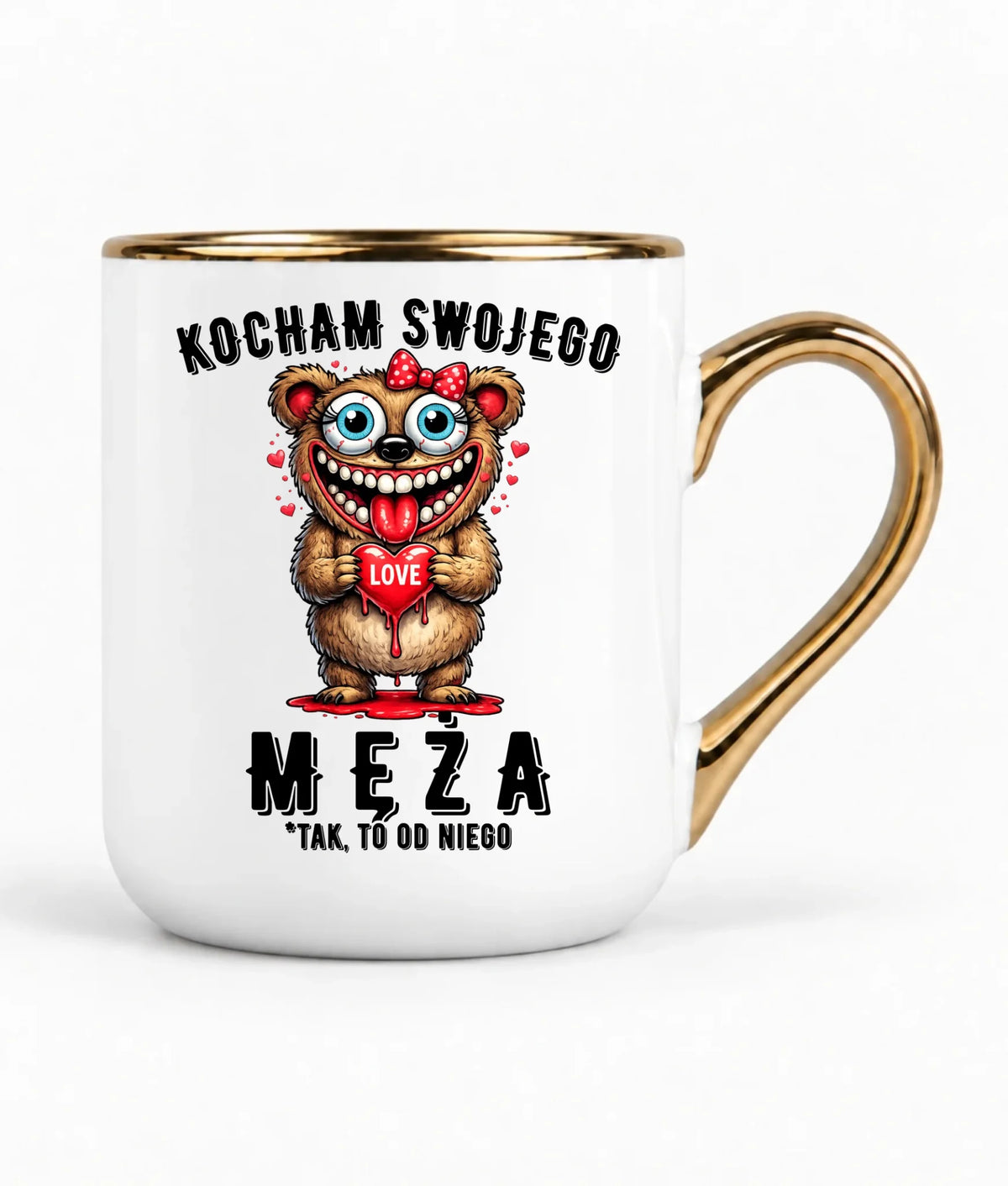 Kubek elegant dla żony - Kocham swojego męża W22