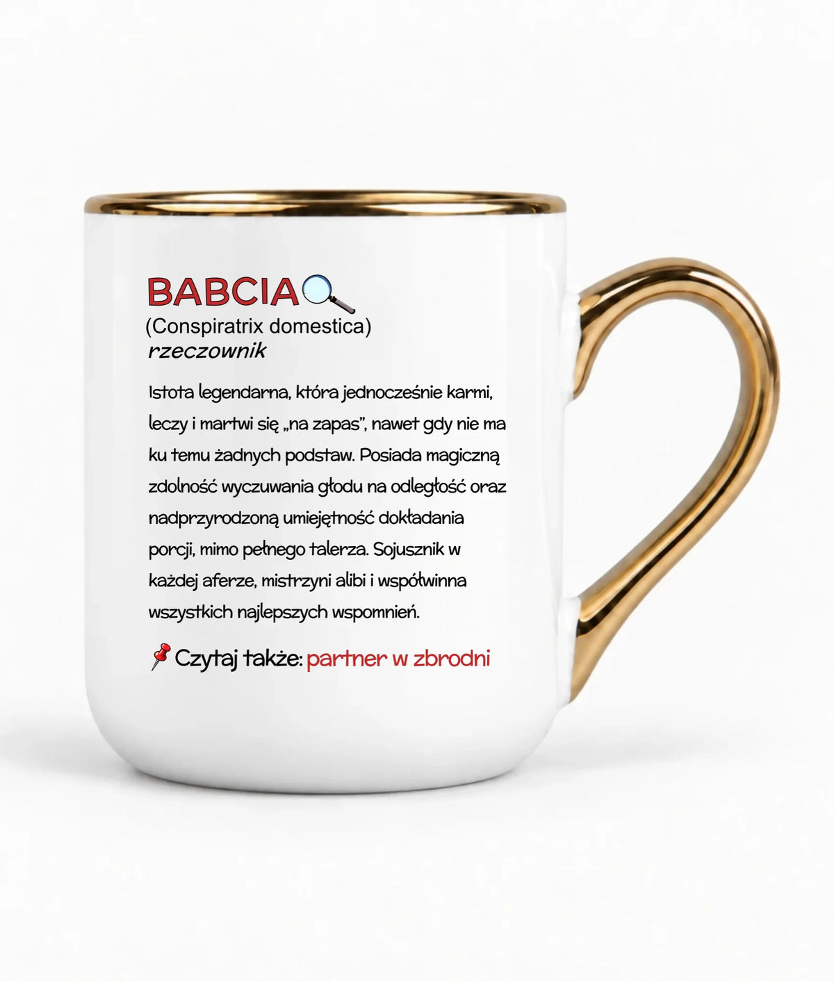 Kubek elegant dla babci - Babcia śmieszna definicja B35