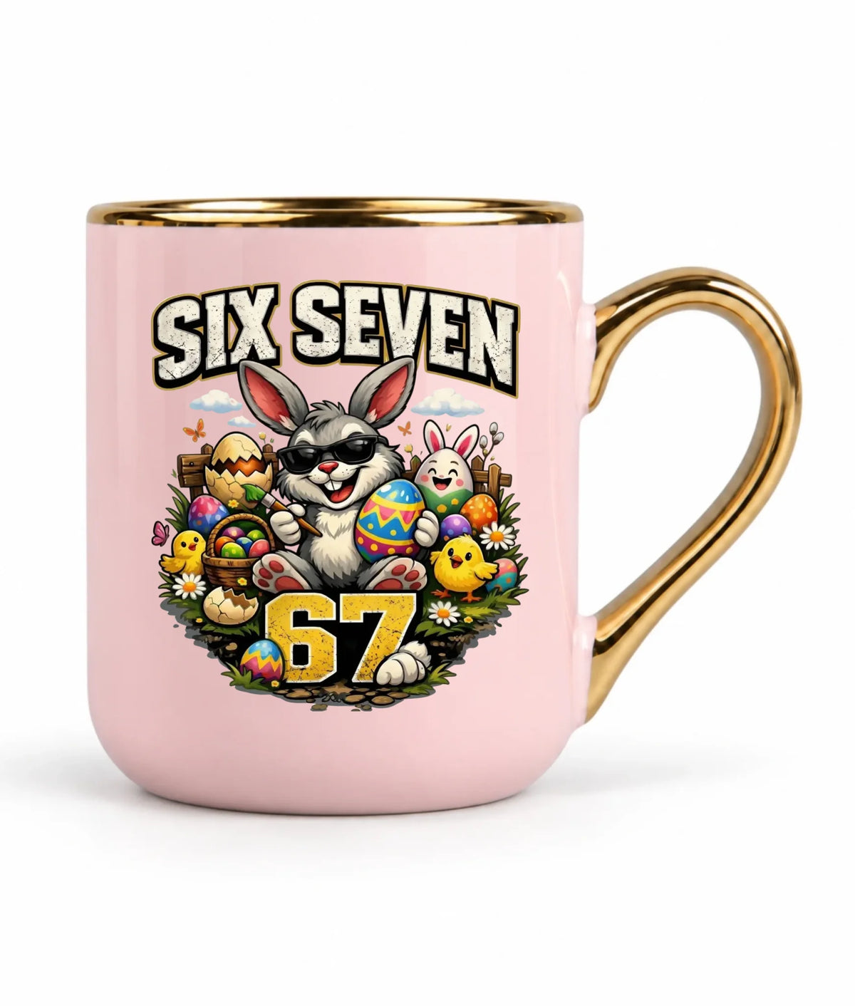 Kubek elegant wielkanocny - Zając Six Seven 67 WN10