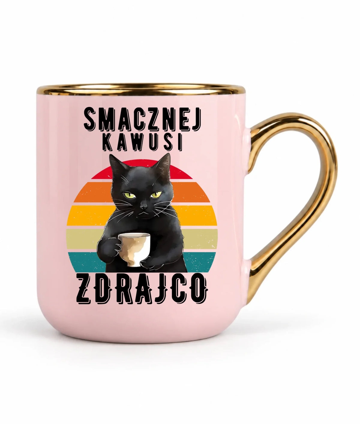 Kubek elegant na odejście z pracy - Smacznej kawusi Zdrajco