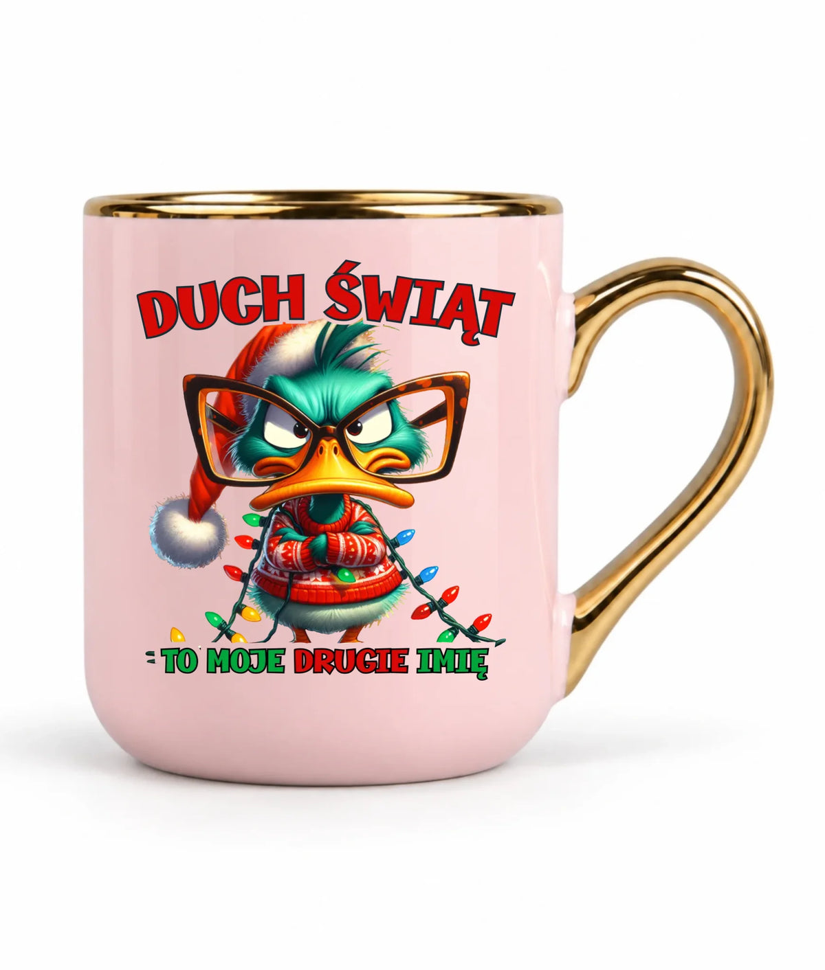 Kubek elegant świąteczny - Duch Świąt to moje drugie imię BN76