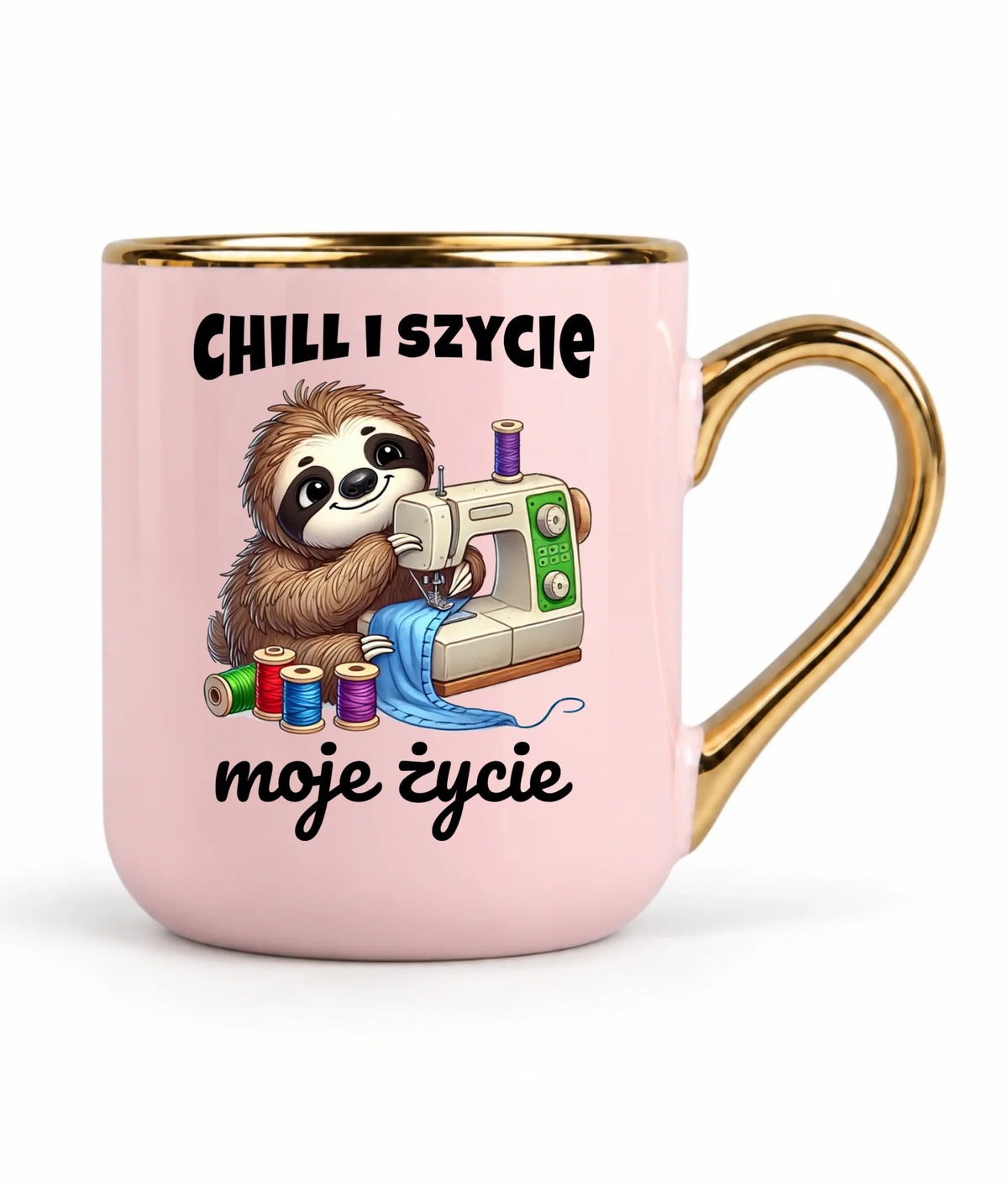Kubek elegant szyciowy dla krawcowej - Chill i szycie moje życie HS17