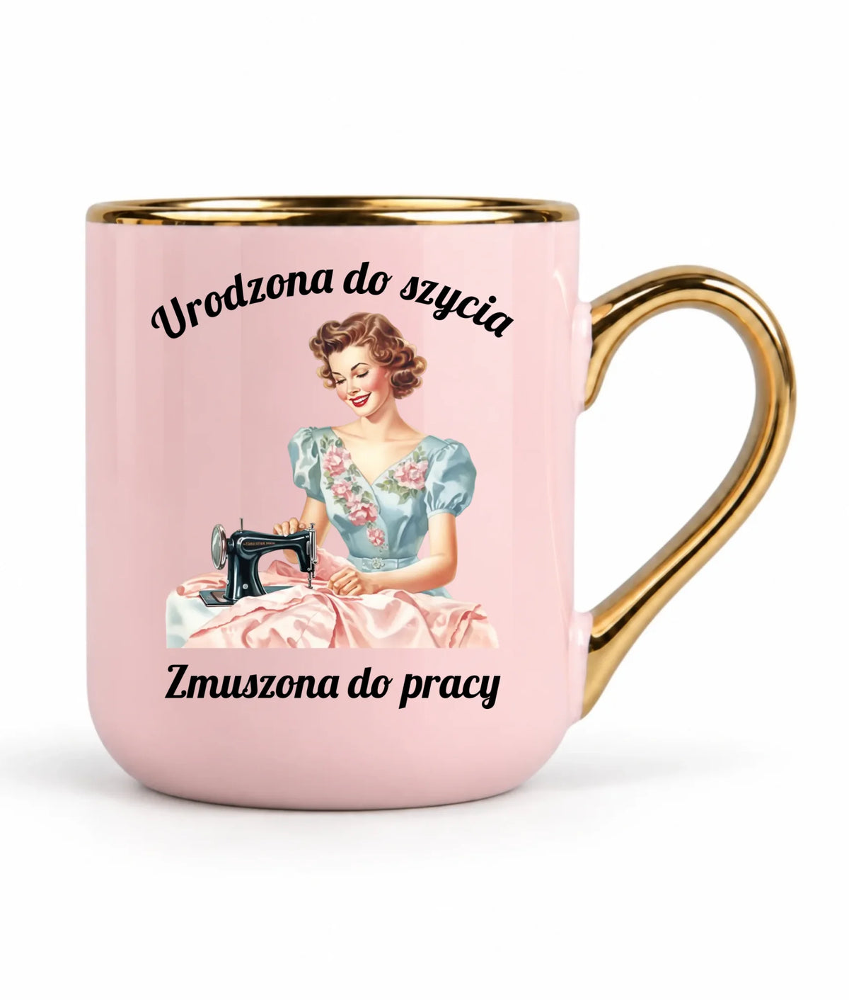 Kubek elegant szyciowy dla krawcowej - Urodzona do szycia HS18