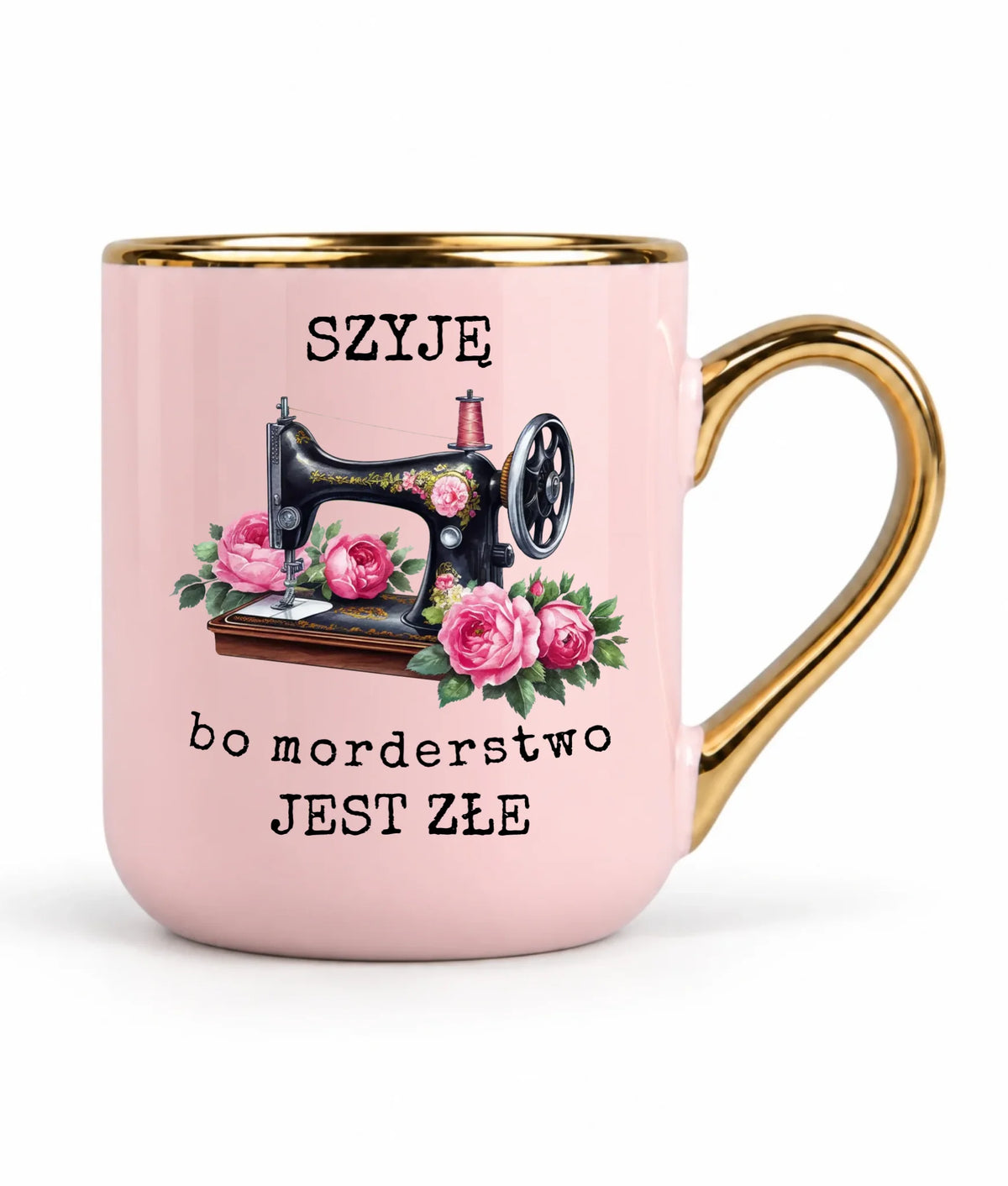 Kubek elegant szyciowy dla krawcowej - Szyję, bo morderstwo jest złe HS14