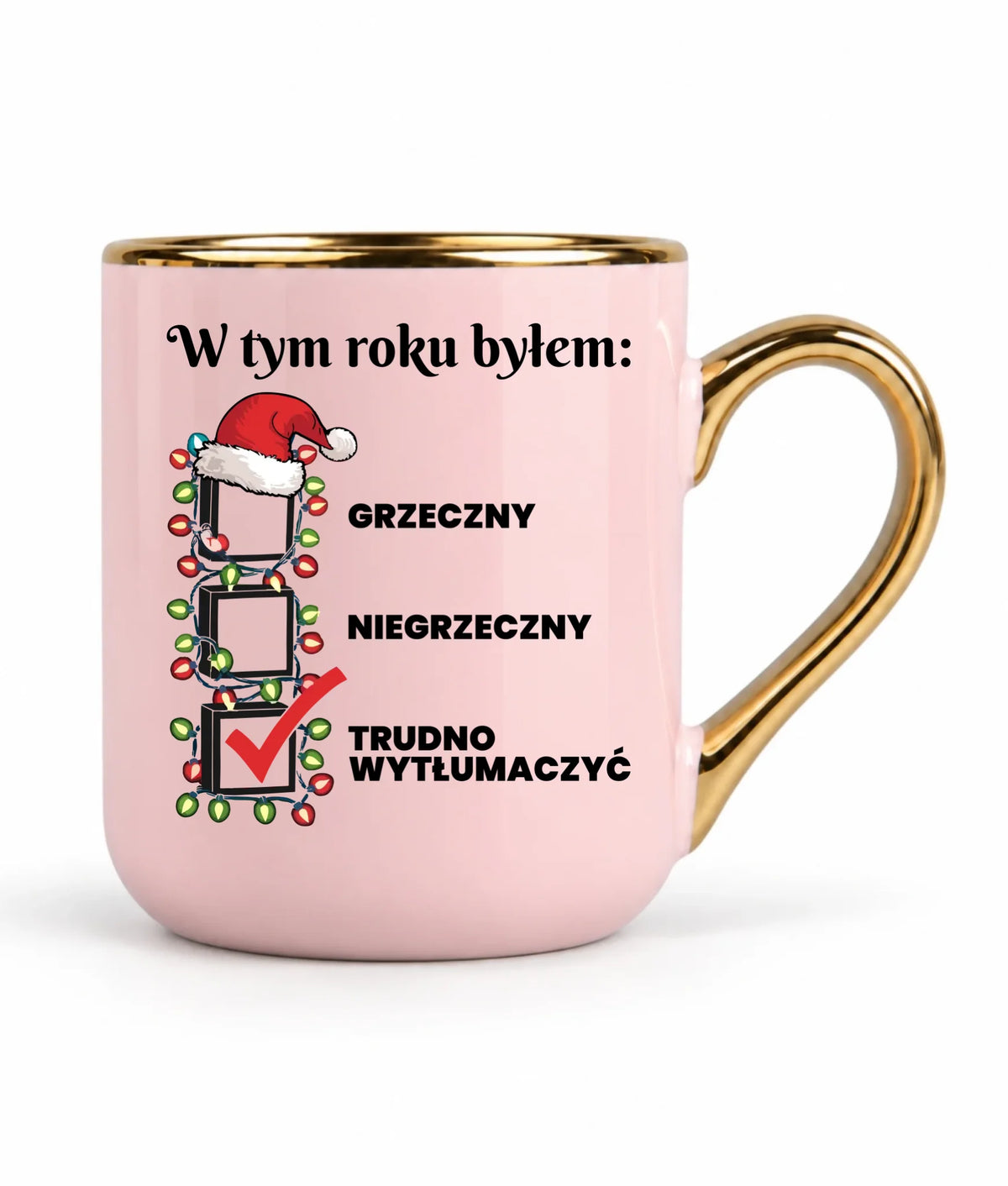 Kubek elegant świąteczny dla niego - Trudno wytłumaczyć BN134