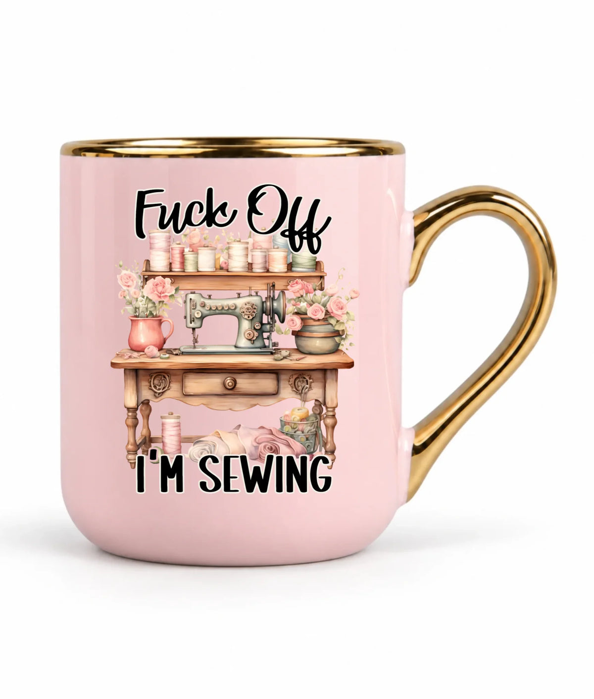 Kubek elegant szyciowy dla krawcowej - Fck off im sewing HS16