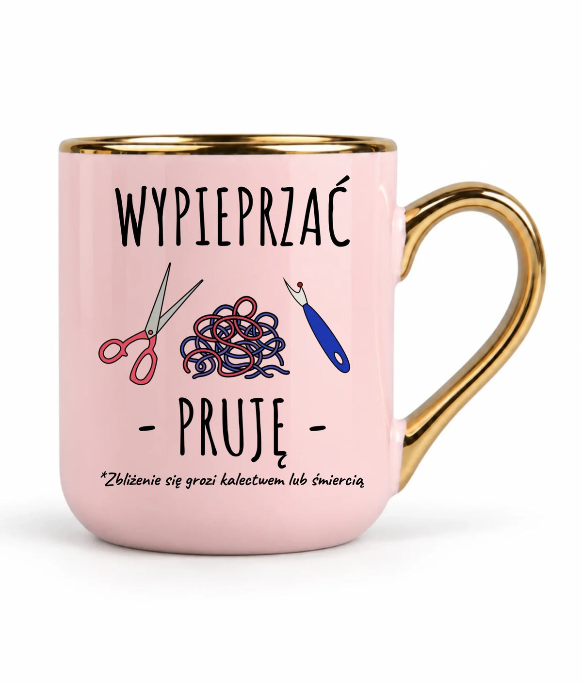 Kubek elegant szyciowy dla krawcowej - Wypieprzać, pruję HS08