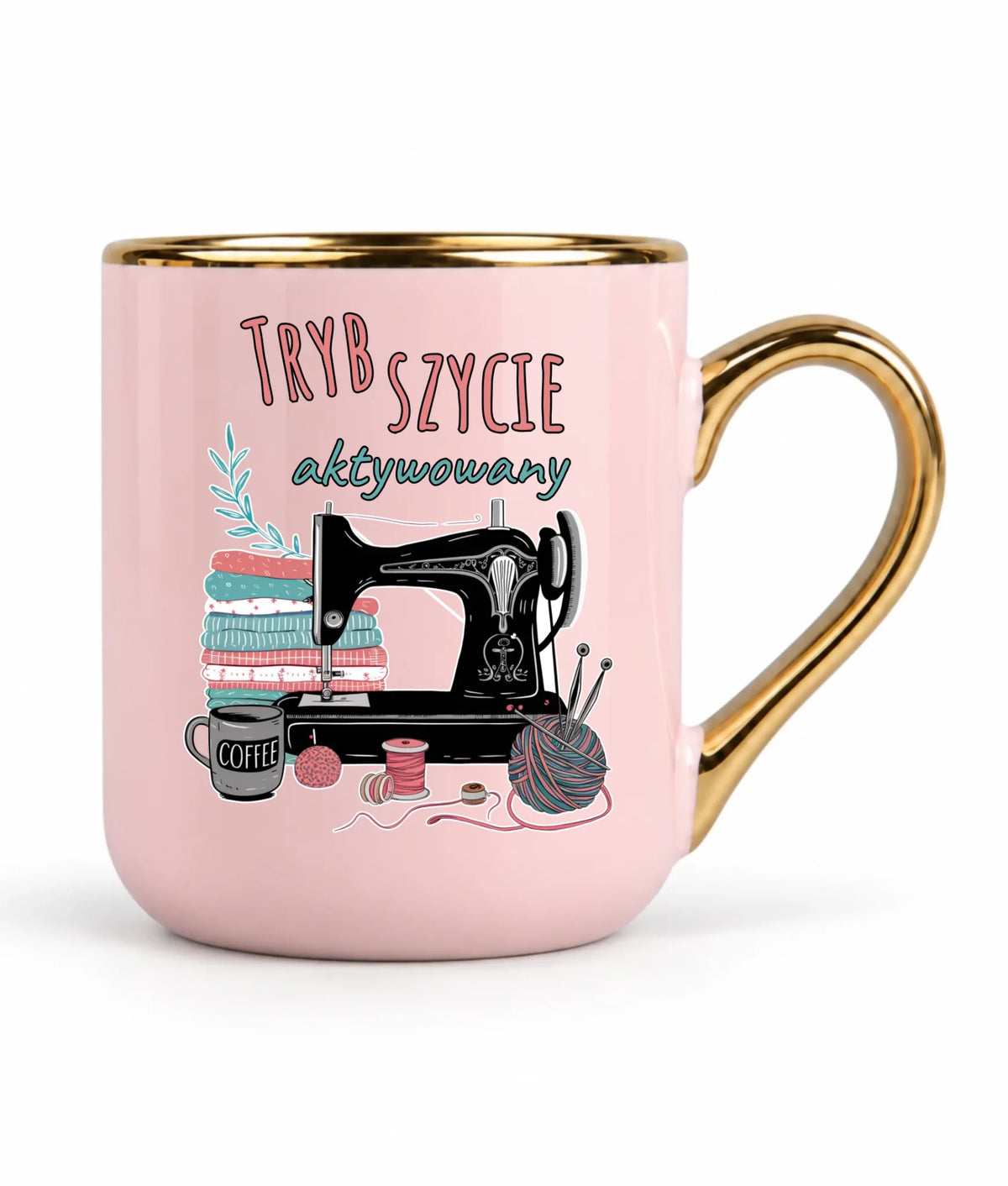 Kubek elegant szyciowy dla krawcowej - Tryb szycie aktywowany HS06