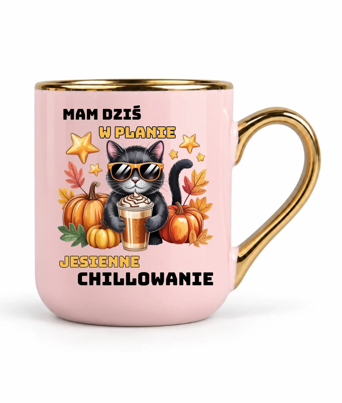Kubek elegant jesienny - Mam dziś w planie jesienne chillowanie JS34