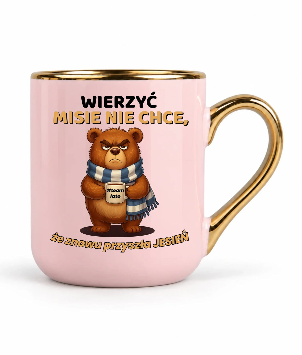 Kubek elegant jesienny - Wierzyć MISIE nie chce, że znowu przyszła jesień - Team lato JS35