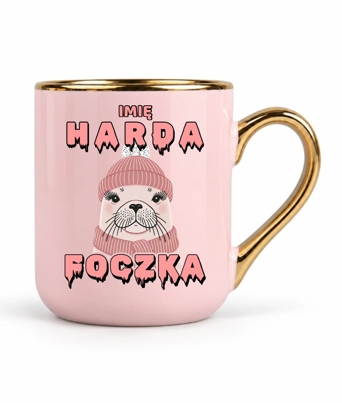 Kubek elegant - prezent dla morsa - Harda foczka - personalizowany HM05