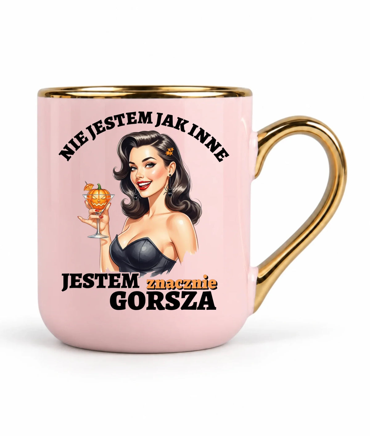 Kubek elegant halloweenowy - Nie jestem jak inne HL24