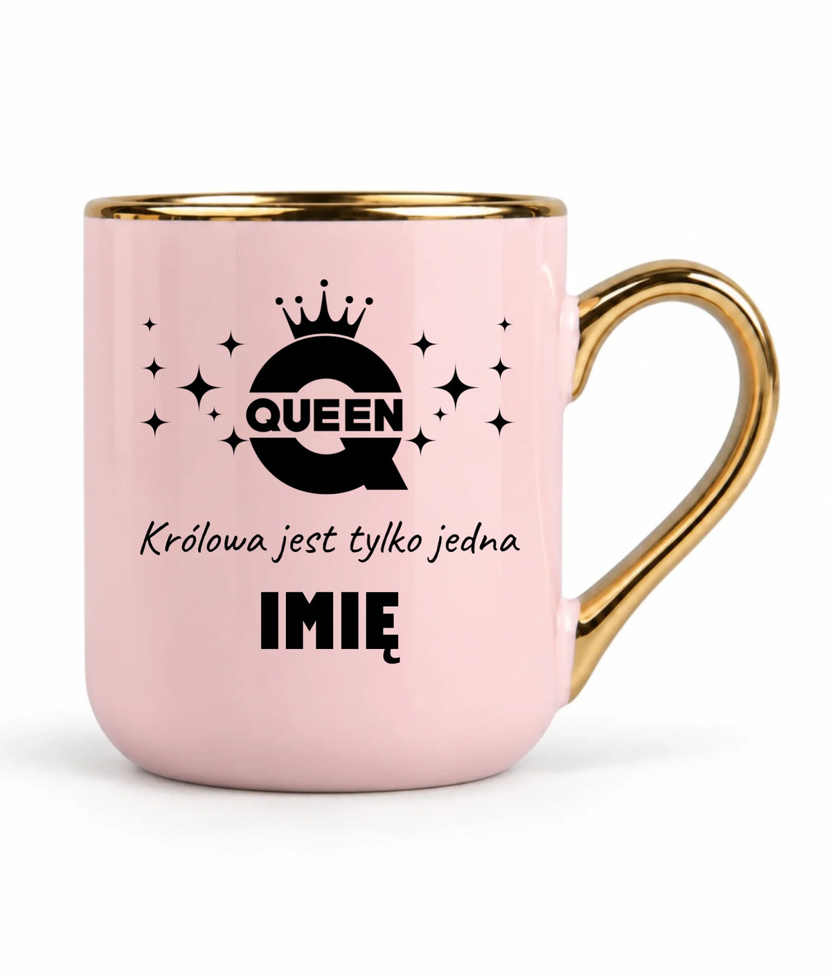 Kubek elegant dla niej - Queen Królowa jest tylko jedna - personalizowany W40