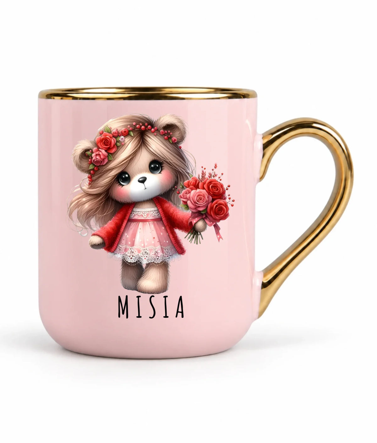 Kubek elegant dla dziewczyny - Misia W35