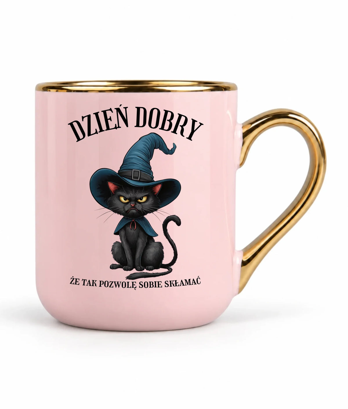 Kubek elegant halloweenowy - Dzień dobry, że tak pozwolę sobie skłamać HL27