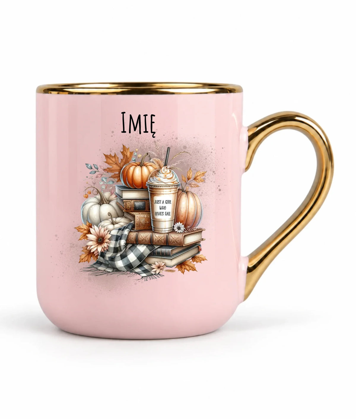 Kubek elegant jesienny - Książkara - personalizowany JS14