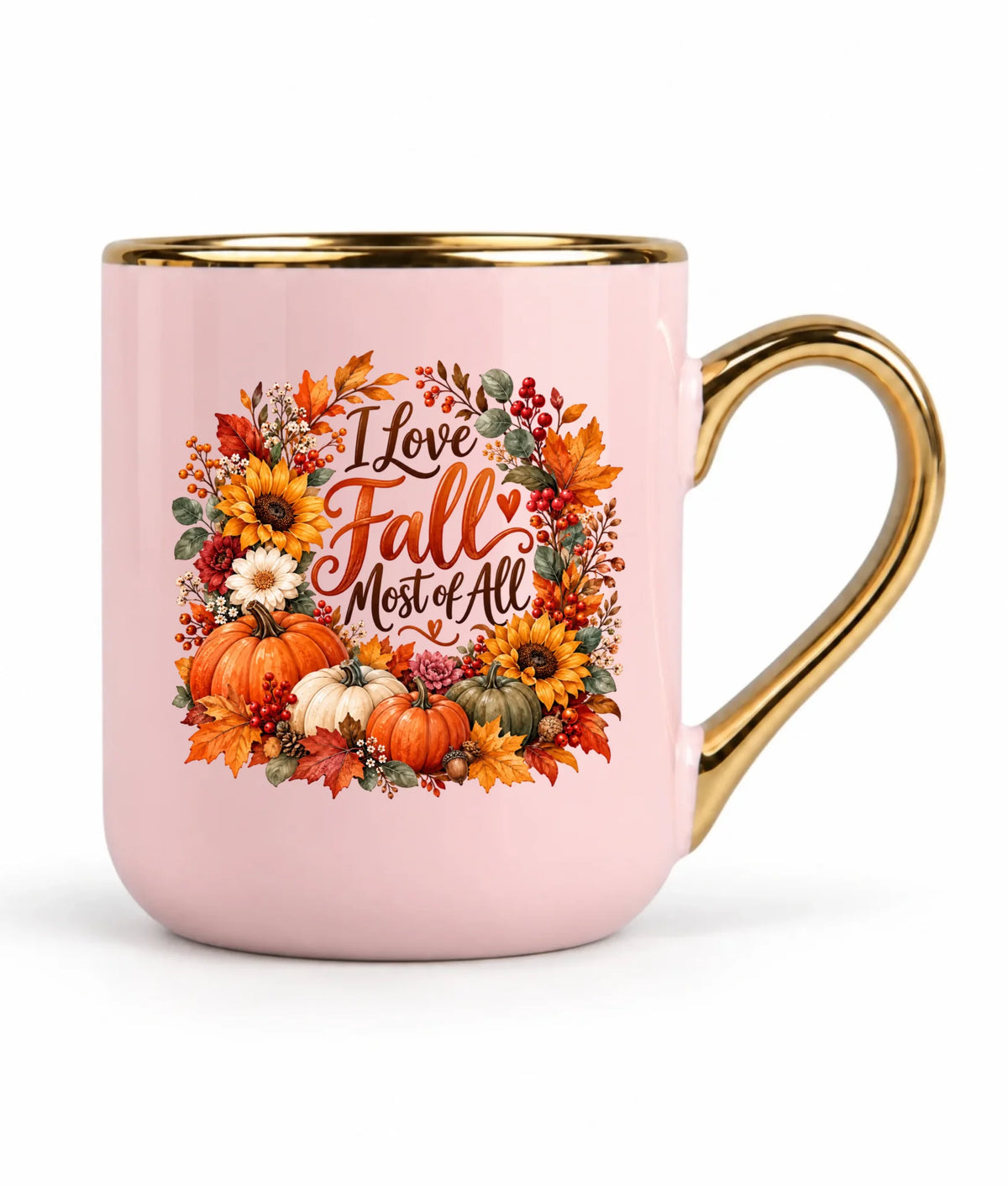 Kubek elegant jesienny - I Love Fall Most of All