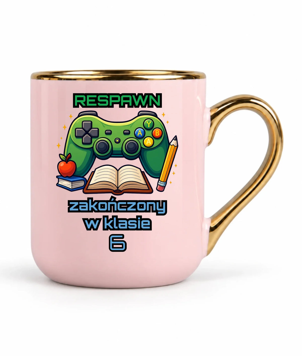 Kubek elegant szkolny - Respawn - gamer do szkoły - personalizowany SZ18
