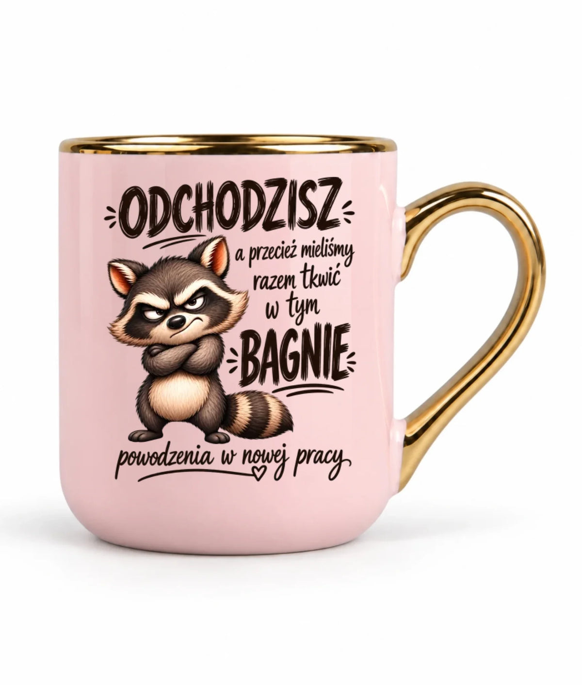 Kubek elegant na odejście z pracy - Razem w tym bagnie