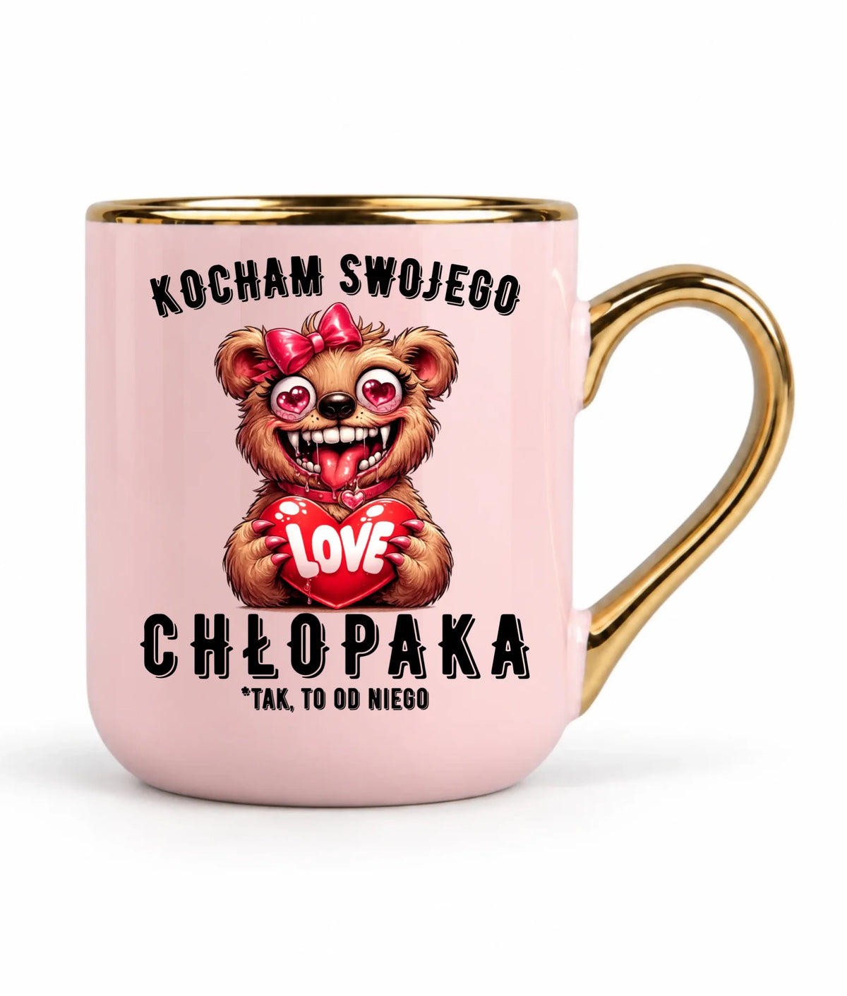 Kubek elegant dla dziewczyny - Kocham swojego chłopaka W89