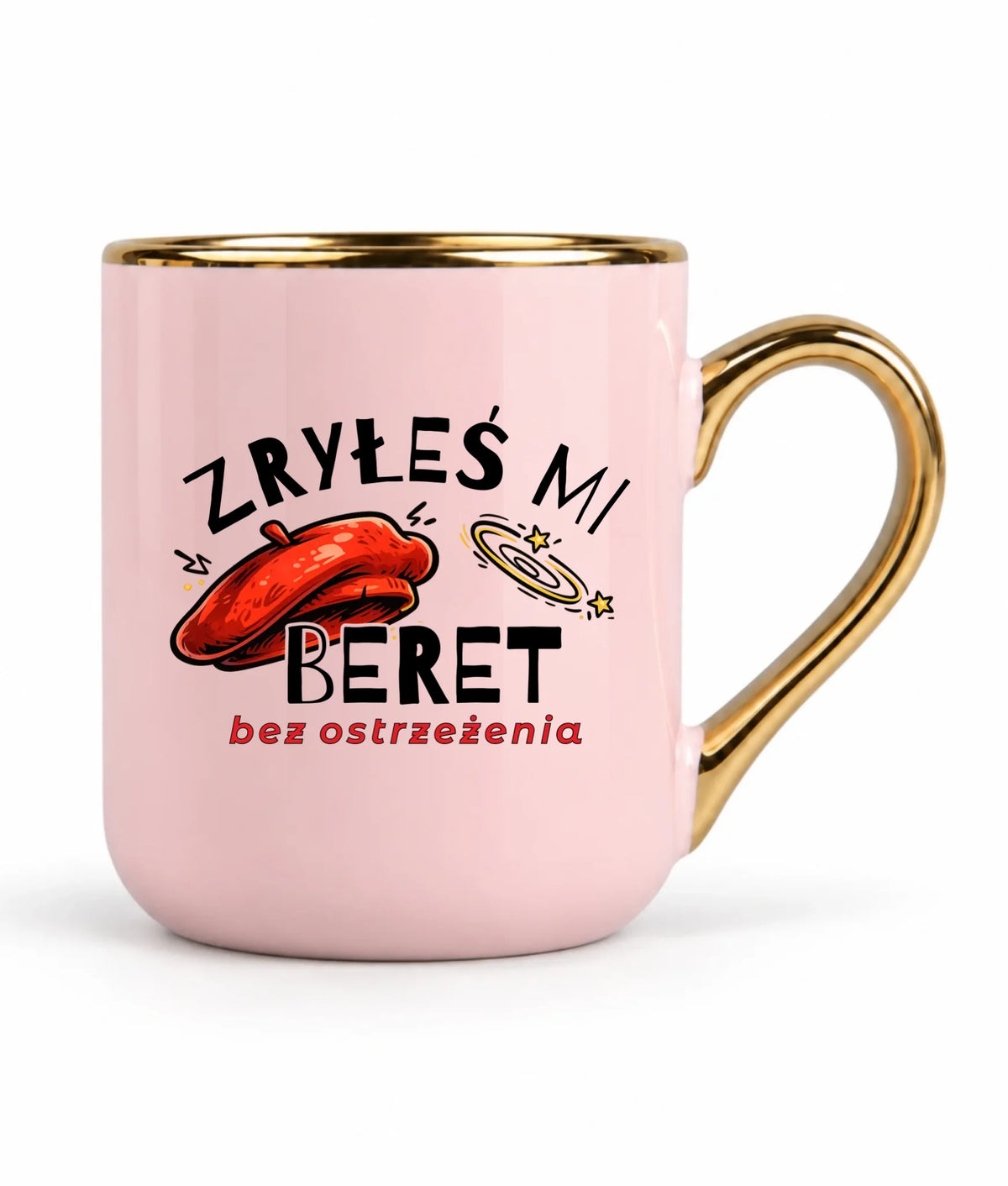 Kubek elegant dla faceta - Zryłeś mi beret DCH34