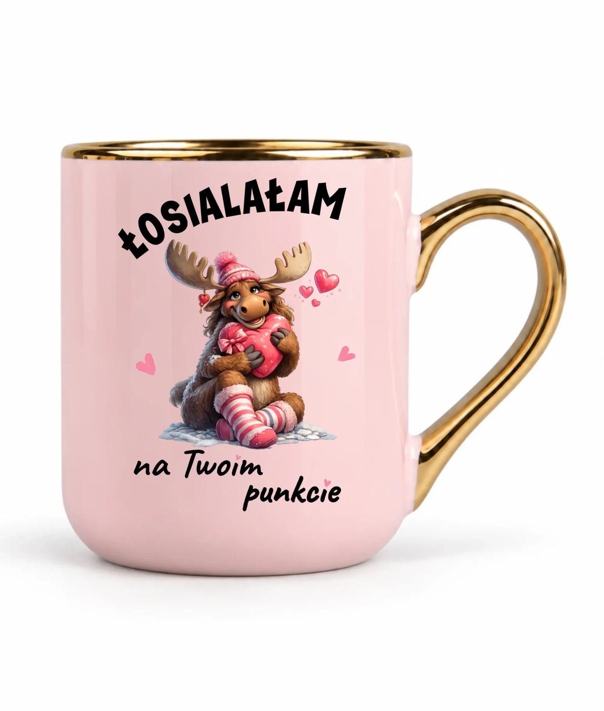 Kubek elegant dla par - Łosialałam na Twoim punkcie W67