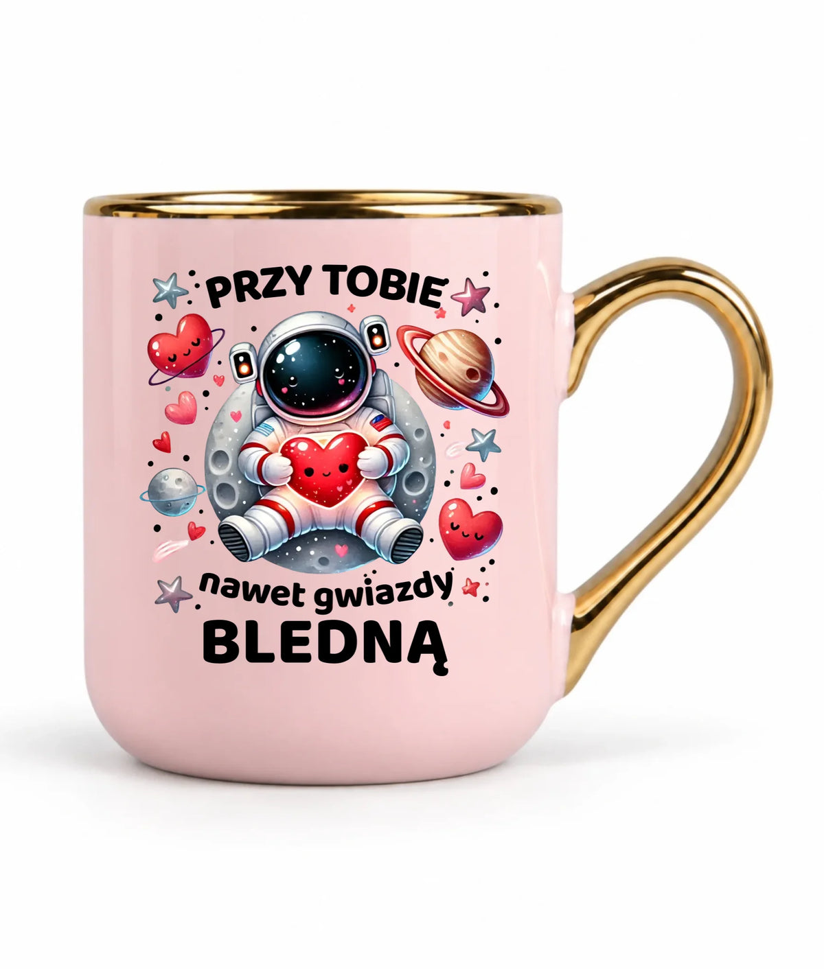 Kubek elegant dla par - Przy Tobie nawet gwiazdy bledną W57