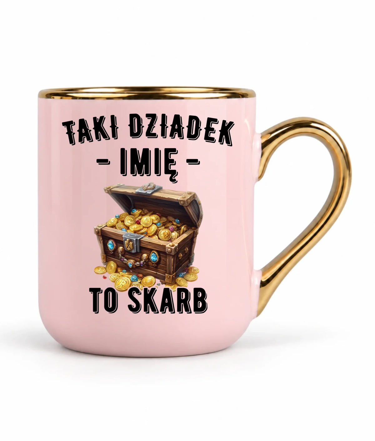 Kubek elegant dla dziadka - Taki dziadek to skarb - personalizowany D19