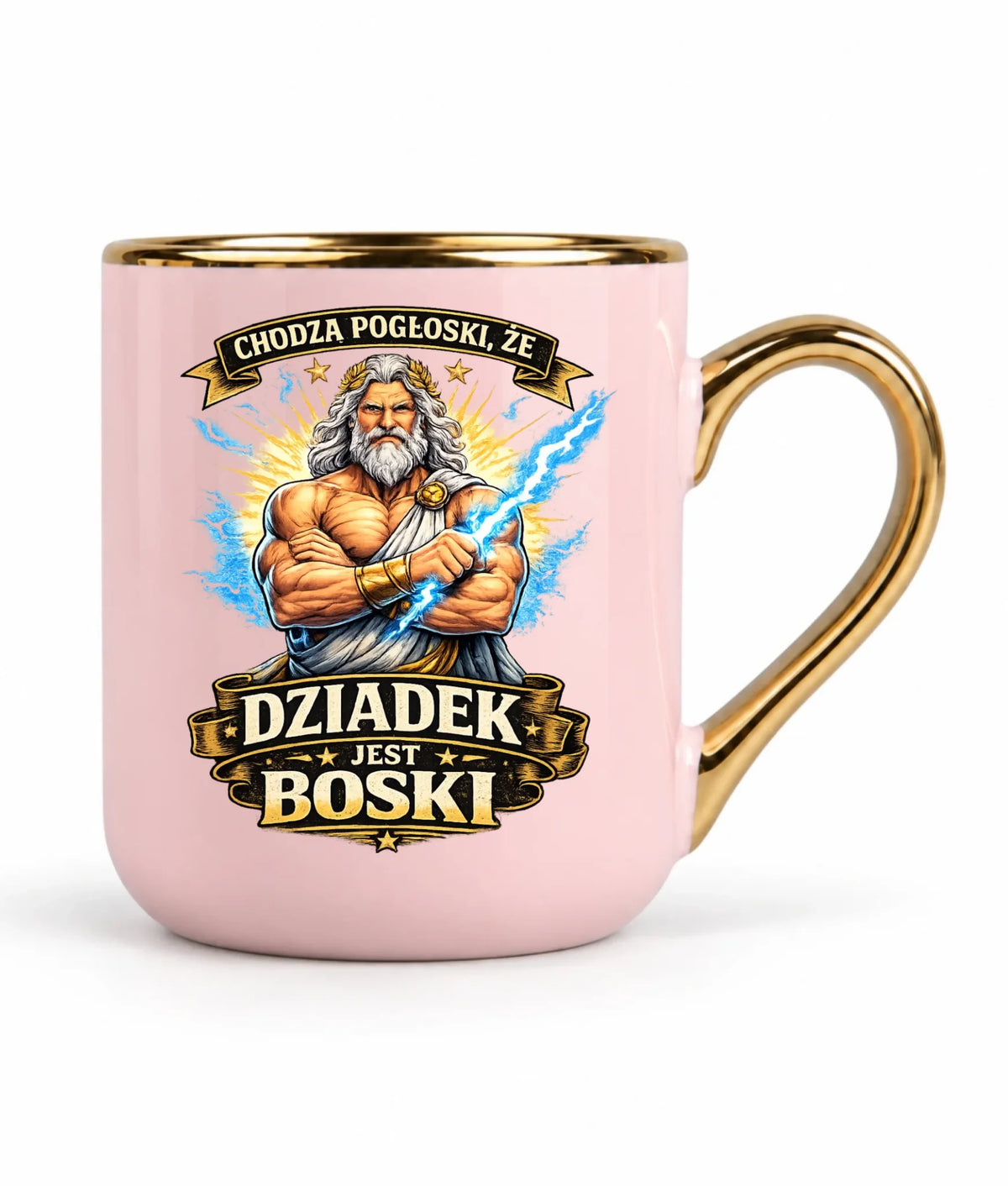 Kubek elegant dla dziadka - Chodzą pogłoski, że dziadek jest boski D16
