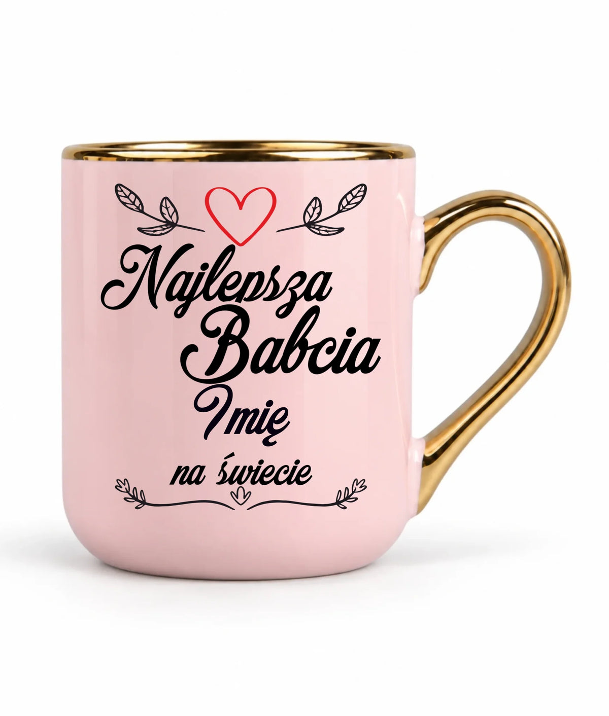 Kubek elegant dla babci - Najlepsza Babcia na Świecie - personalizowany B12