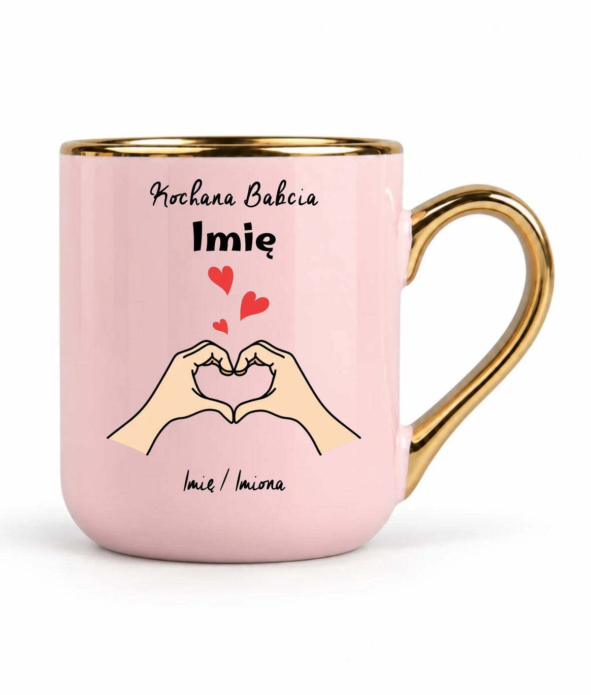 Kubek elegant dla babci - Kochana Babcia podpis - personalizowany B13