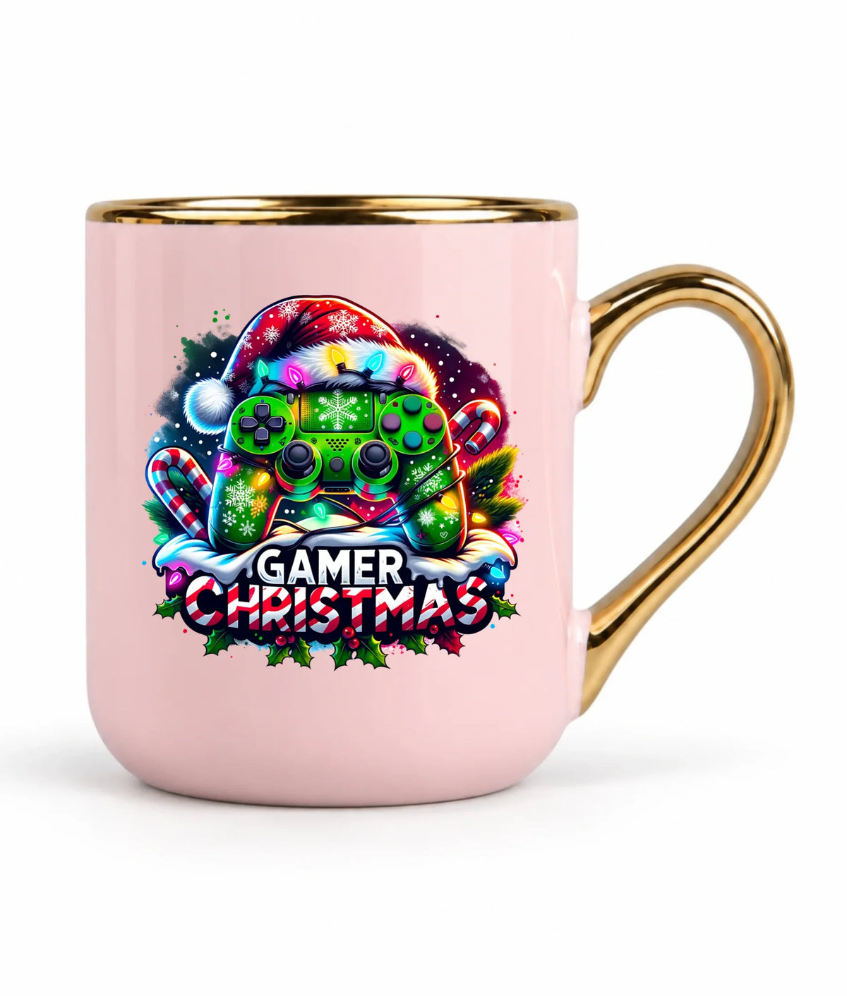 Kubek elegant świąteczny - prezent dla gracza - Christmas gamer BN22