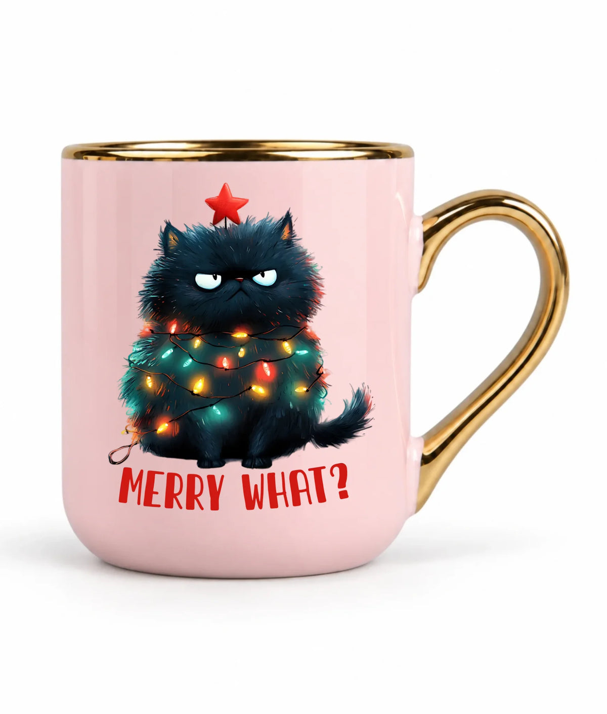 Kubek elegant świąteczny - Grumpy Cat Merry what? BN37