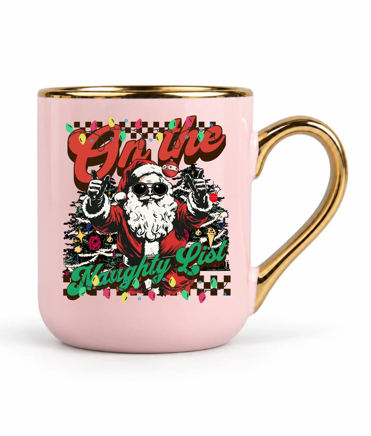 Kubek elegant świąteczny - On the Naughty List BN50
