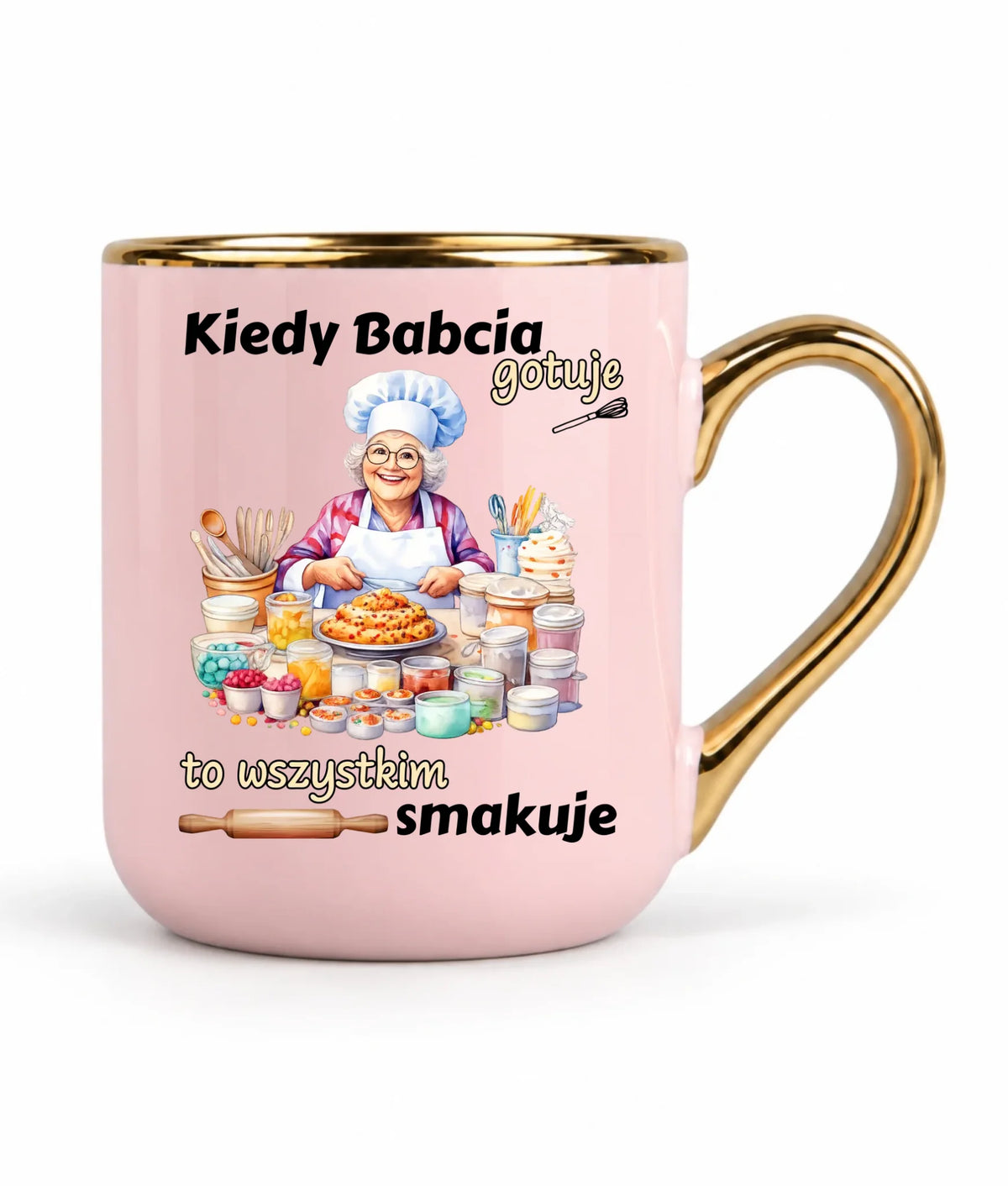 Kubek elegant dla babci - Kiedy babcia gotuje to wszystkim smakuje B34