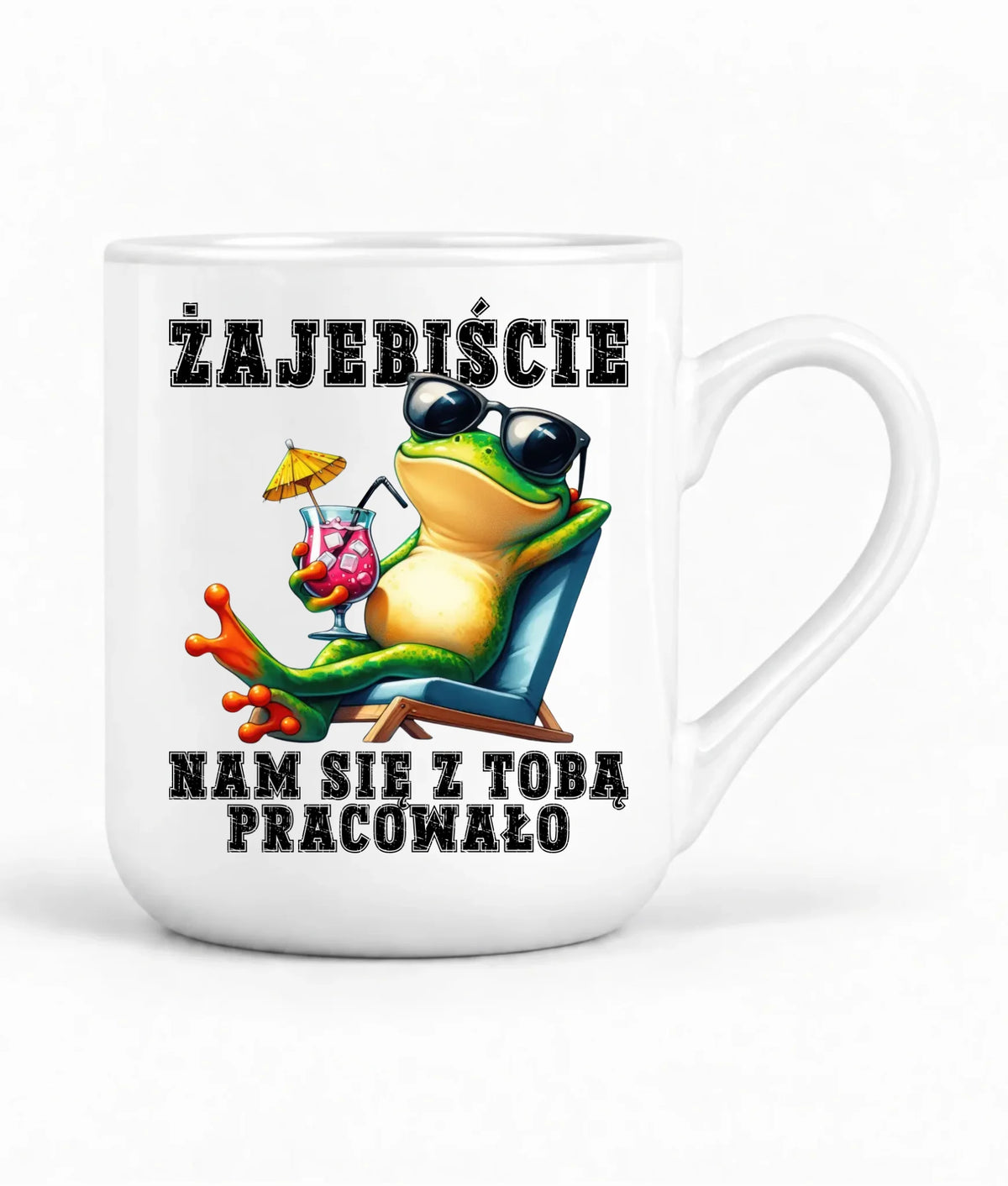 Kubek elegant na odejście z pracy - Żajebiście nam się z Tobą pracowało