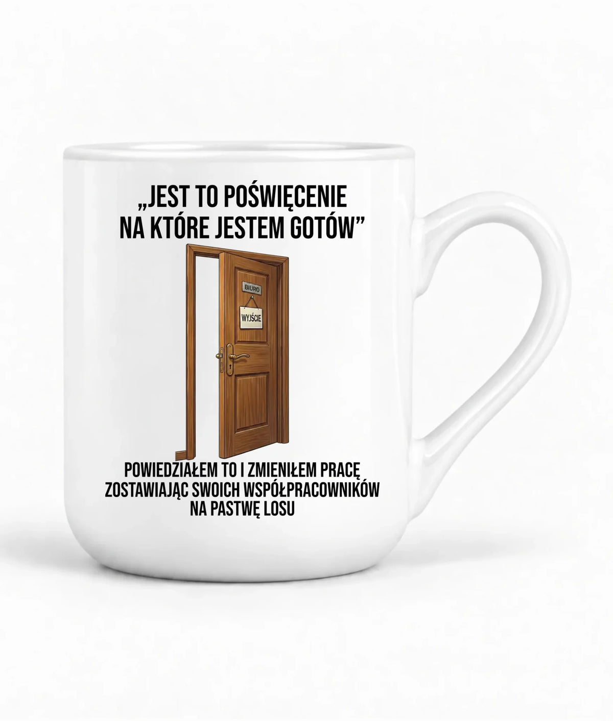 Kubek elegant na odejście z pracy dla kolegi - Poświęcenie, na które jestem gotów