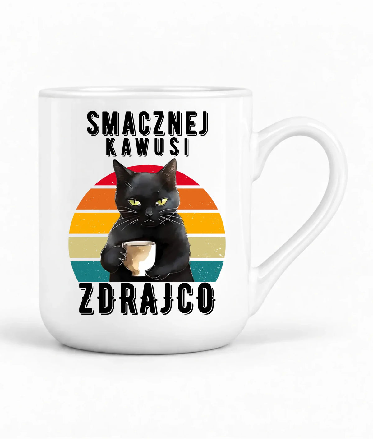 Kubek elegant na odejście z pracy - Smacznej kawusi Zdrajco