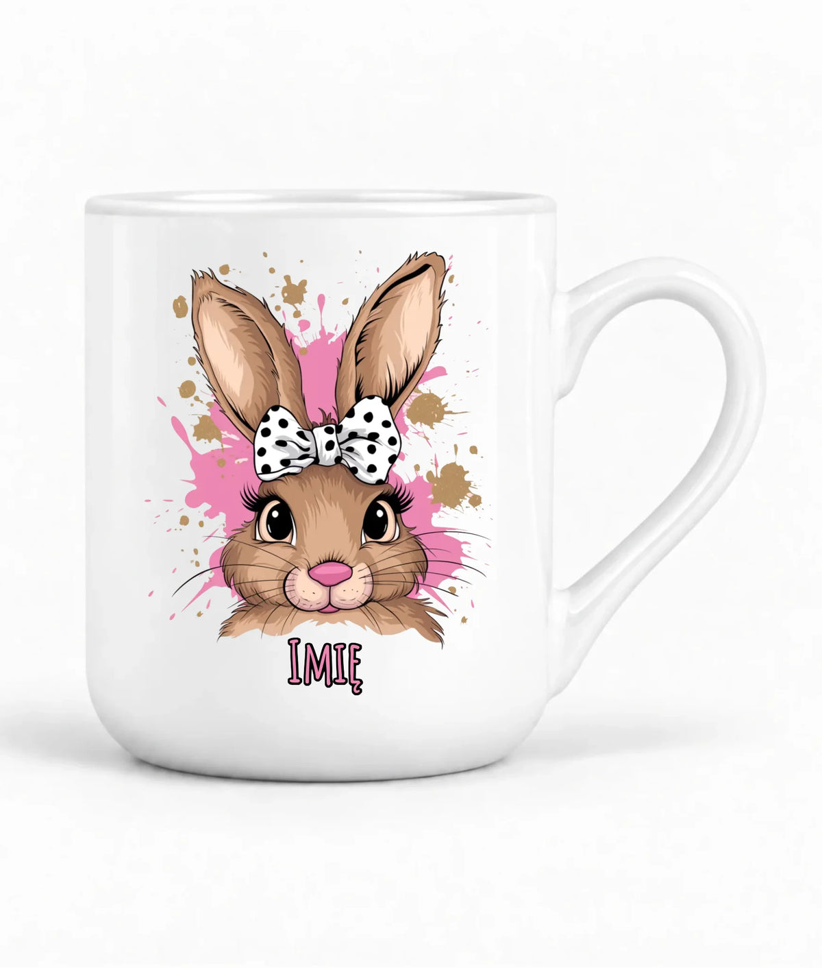 Kubek elegant na Wielkanoc - Słodki Zajączek - personalizowany WN08