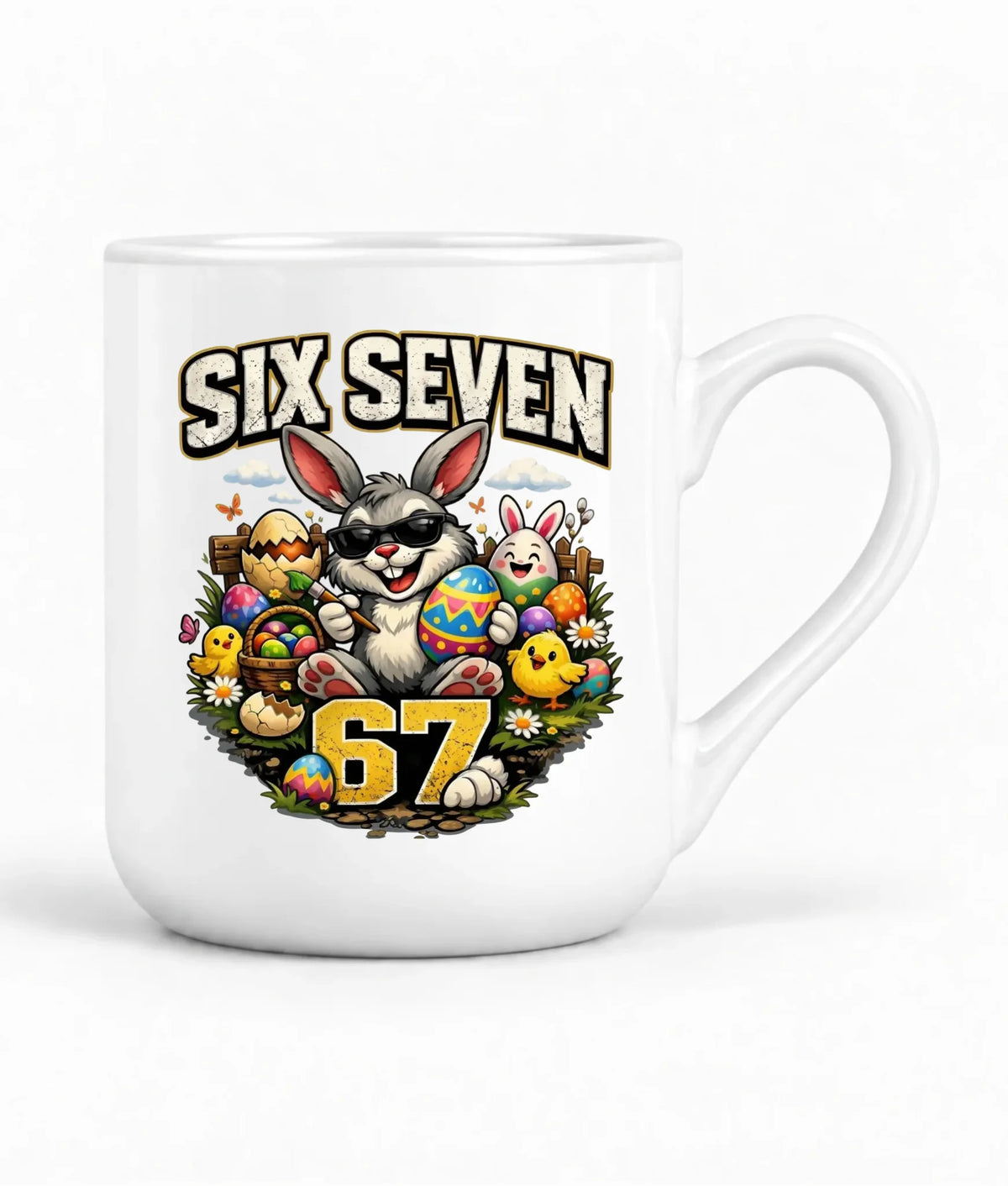 Kubek elegant wielkanocny - Zając Six Seven 67 WN10