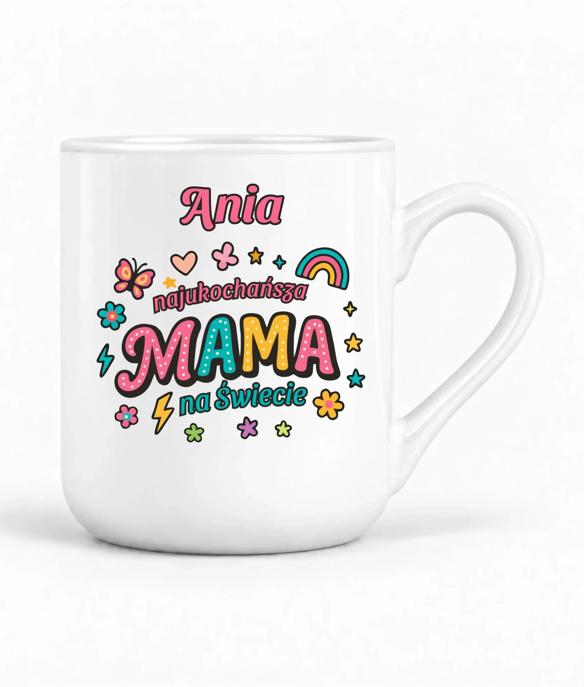 Kubek elegant dla mamy - Najukochańsza mama na Świecie - personalizowany DM03