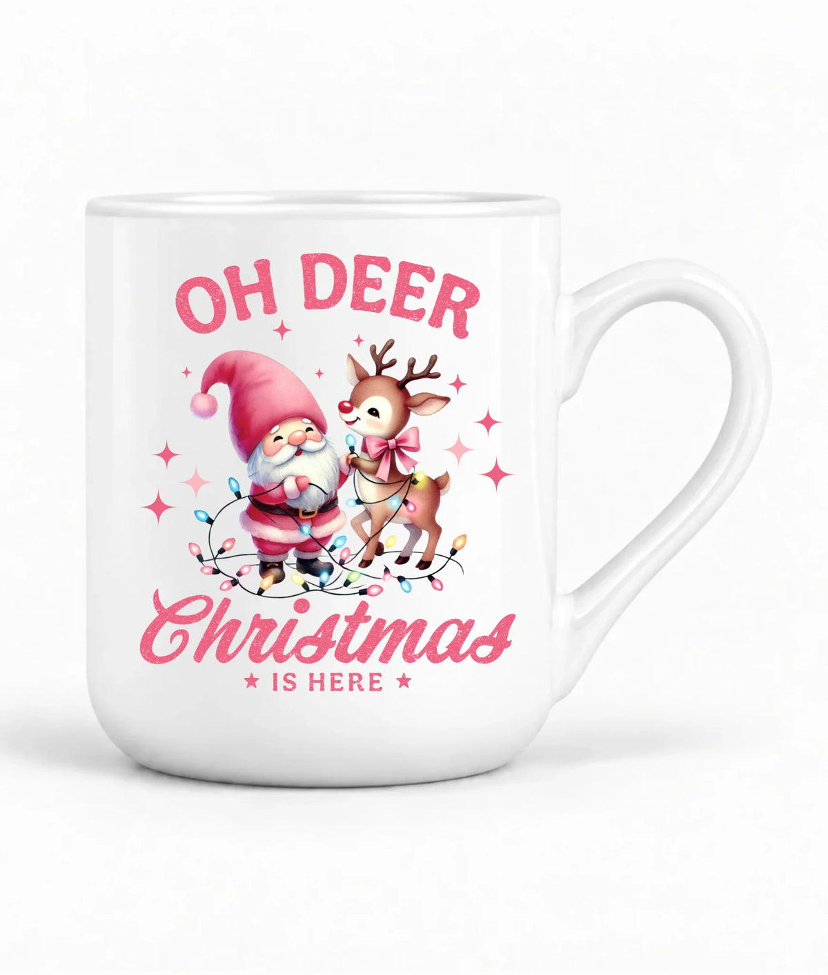 Kubek elegant świąteczny - Oh deer Christmas is here BN59
