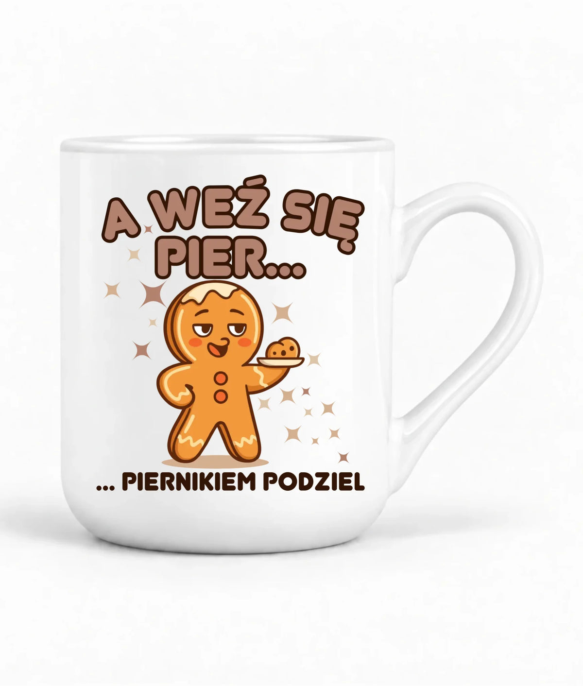 Kubek elegant świąteczny - Piernik A weź się pier... piernikiem podziel BN87