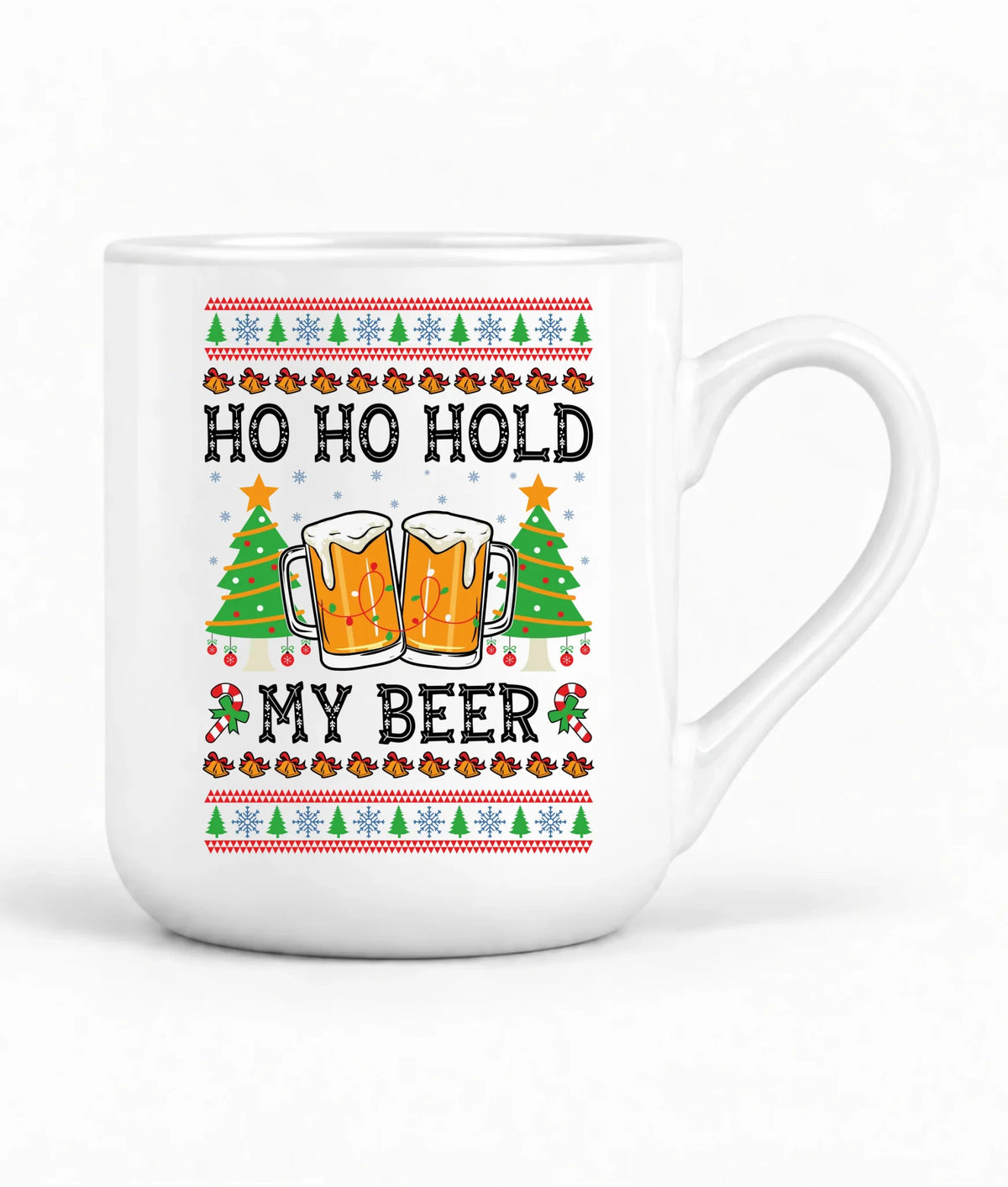 Kubek elegant świąteczny - Ho ho hold my beer BN131