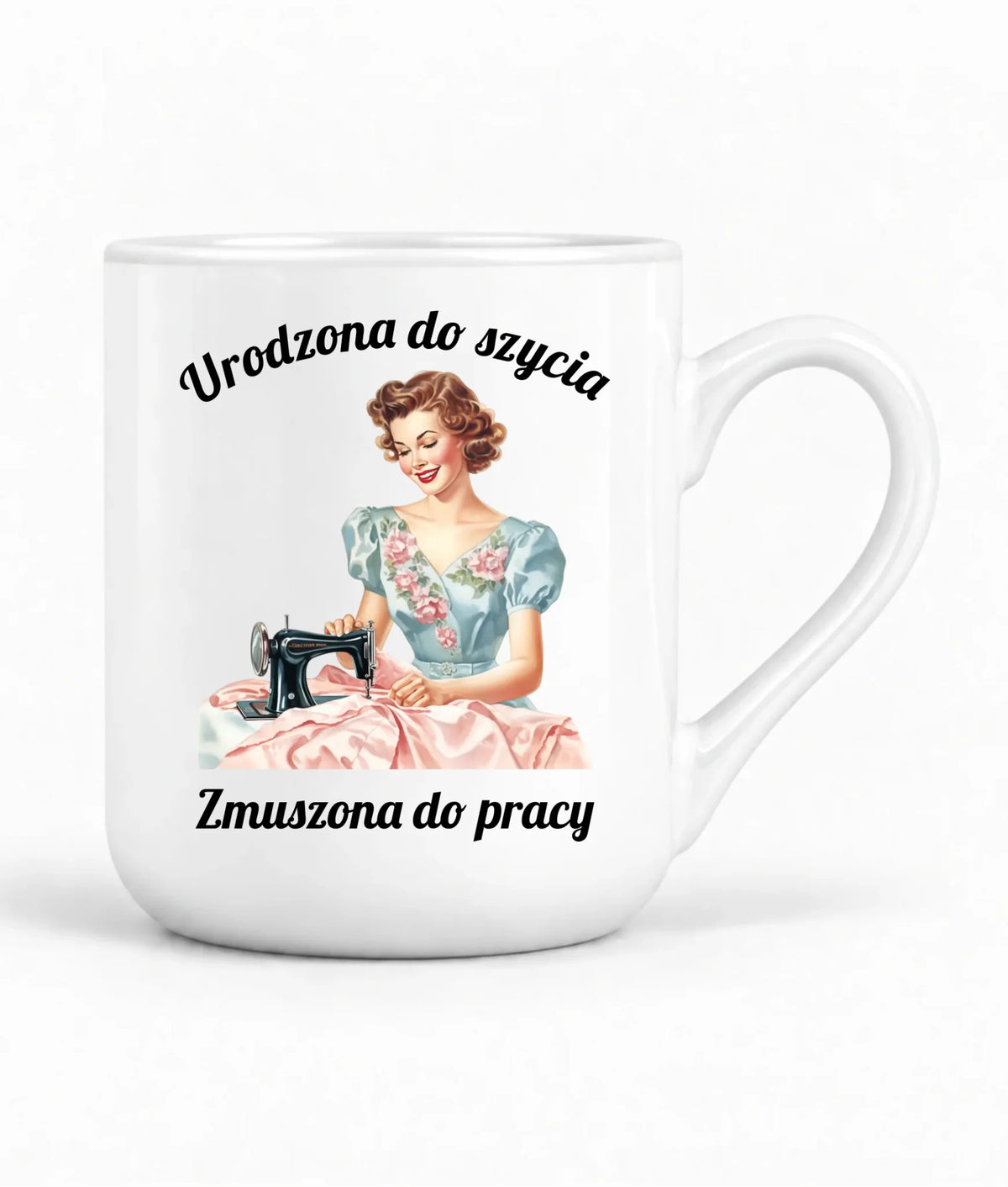 Kubek elegant szyciowy dla krawcowej - Urodzona do szycia HS18