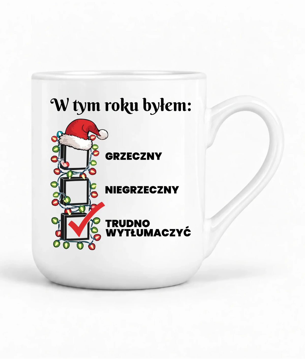 Kubek elegant świąteczny dla niego - Trudno wytłumaczyć BN134