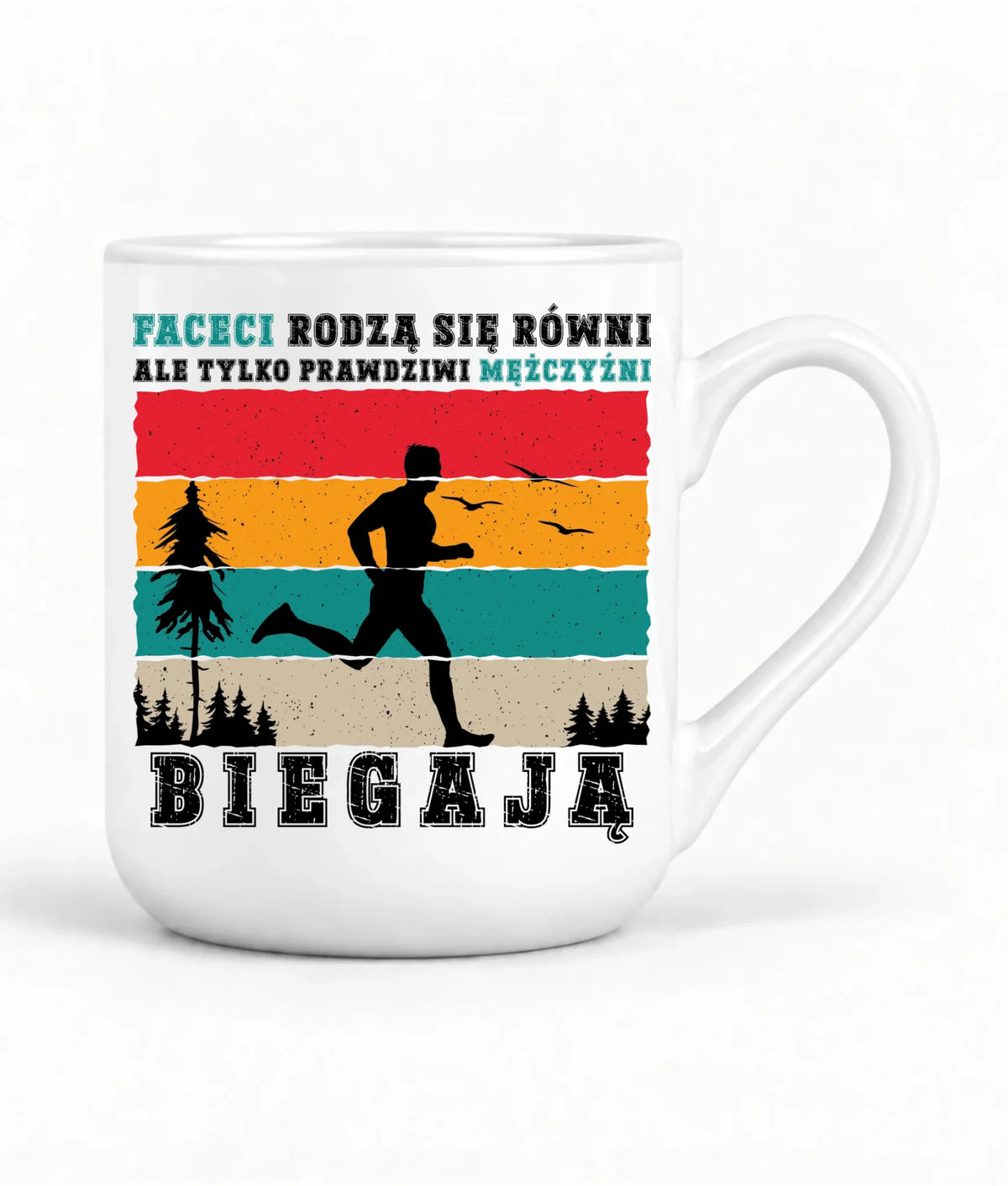 Kubek elegant dla biegacza - Prawdziwi mężczyźni biegają HB02