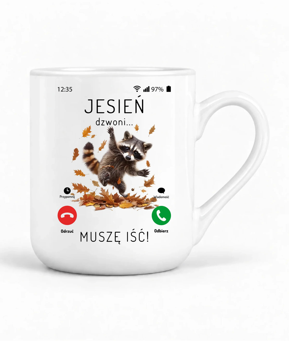 Kubek elegant jesienny - Jesień dzwoni muszę iść JS18