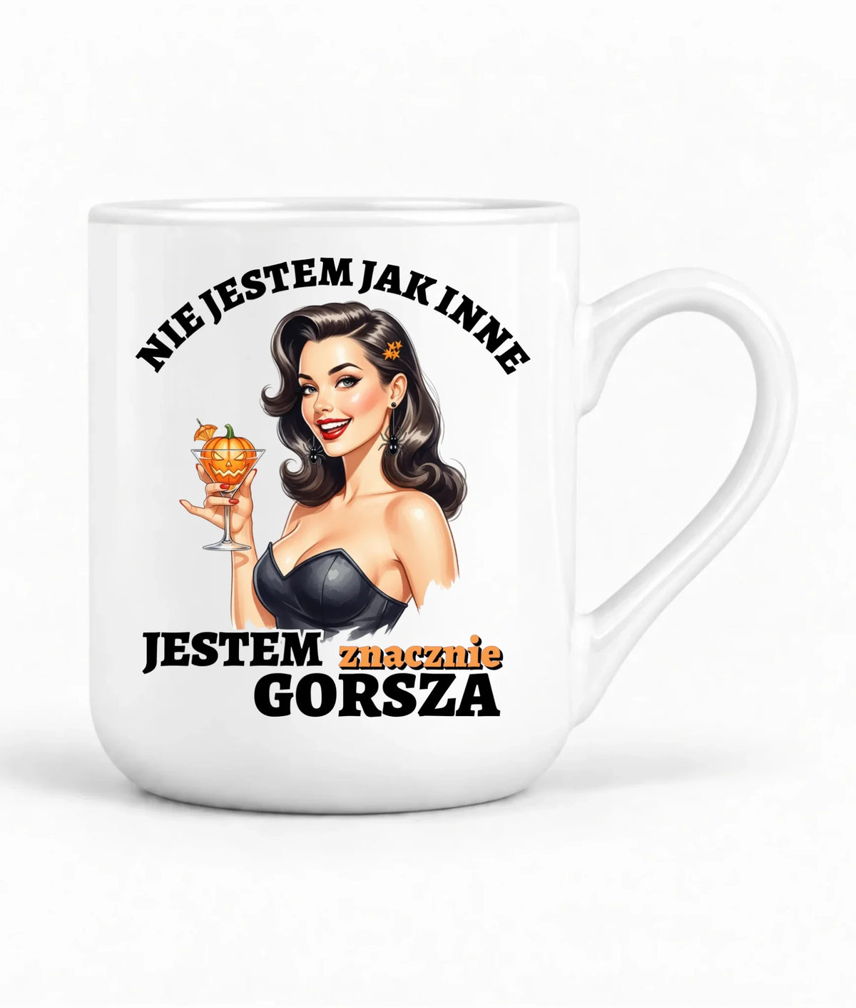 Kubek elegant halloweenowy - Nie jestem jak inne HL24
